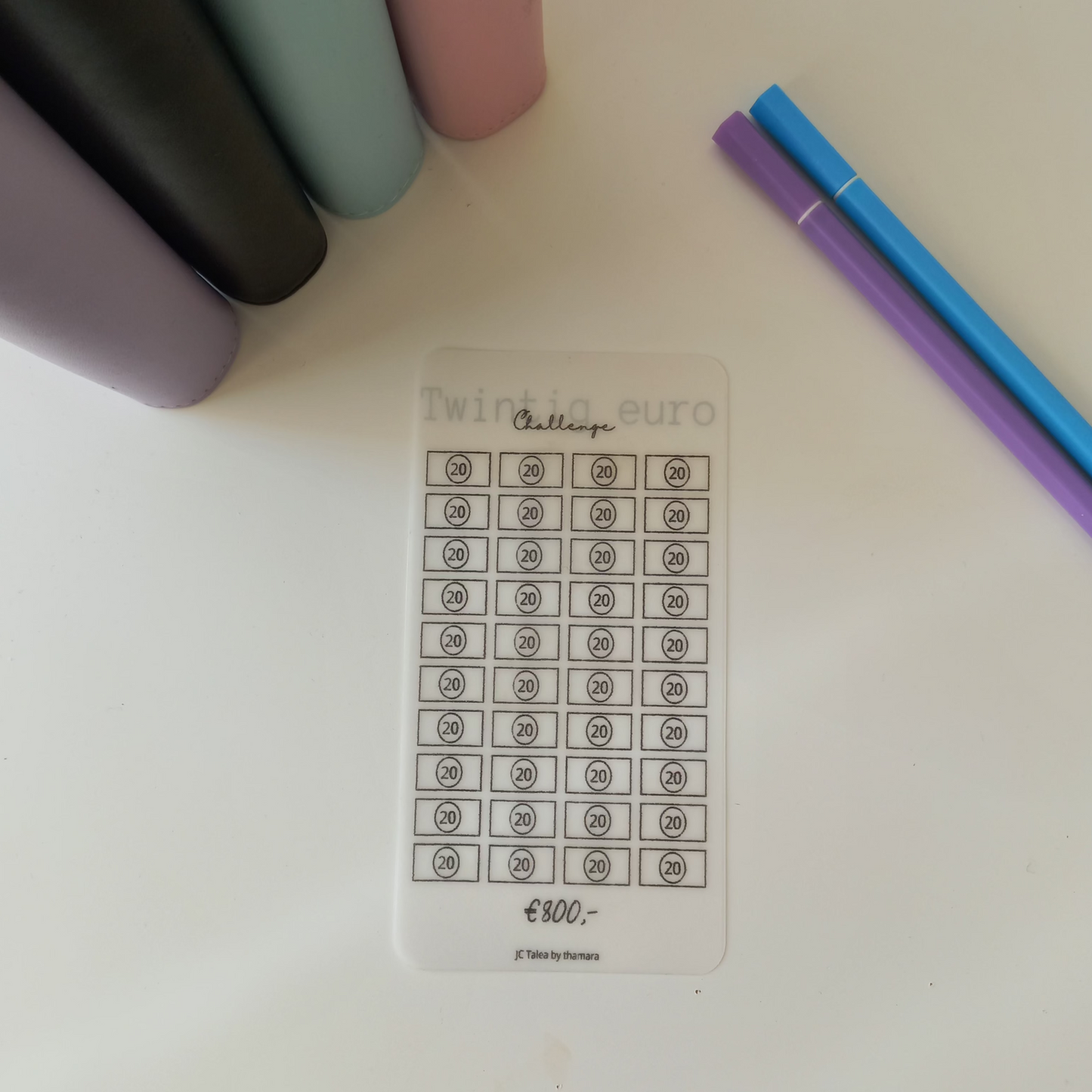 Briefgeld €20,- Challenge